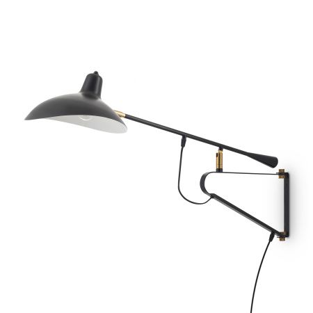 Настенный светильник (бра) 1*E27 60Вт Черный IP20 Twisty FR5383WL-01B Freya