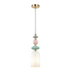 Подвес E14 1*40W CANDY золото/разноцветн./керамика/стекло C ODEON LIGHT