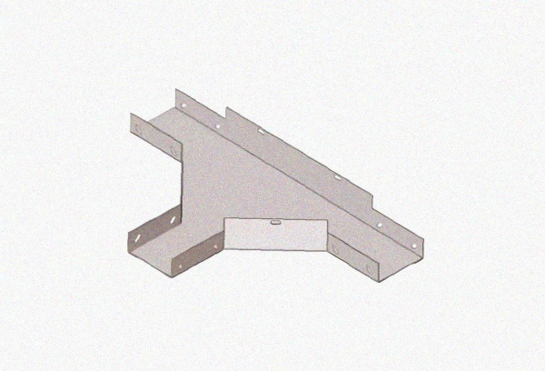Лоток тройниковый замковый глухой ОТЗГ 150х80 УХЛ1, горячее цинкование, S1,5
