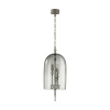 Подвес E14 3*40W BELL серебрист.с патиной/дымчатый/стекло ODEON LIGHT