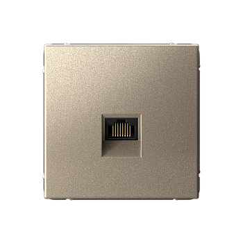 ARTGALLERY РОЗЕТКА компьютерная RJ45, кат. 6A, механизм, ШАМПАНЬ Systeme Electric