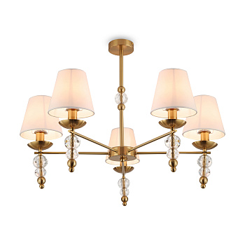 Потолочный светильник 5*E14 40Вт Латунь IP20 Side FR1009CL-05BS Freya