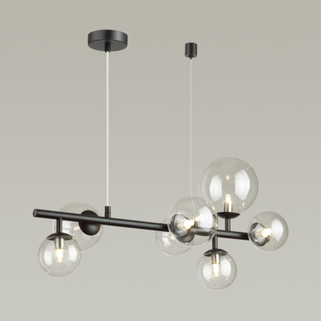 Люстра G9 7*40W TOVI черный/прозрачный ODEON LIGHT