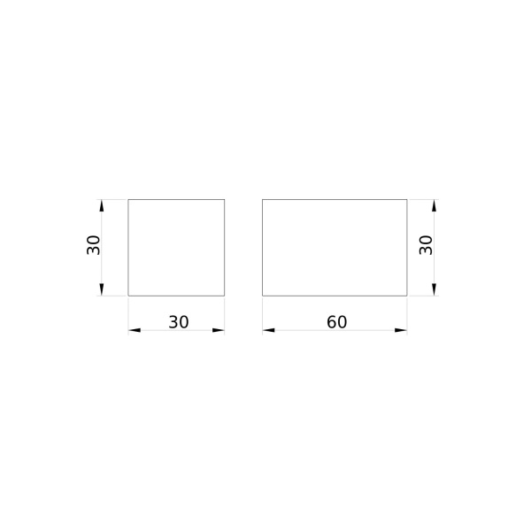 Модуль глухой 30х30 мм DKC