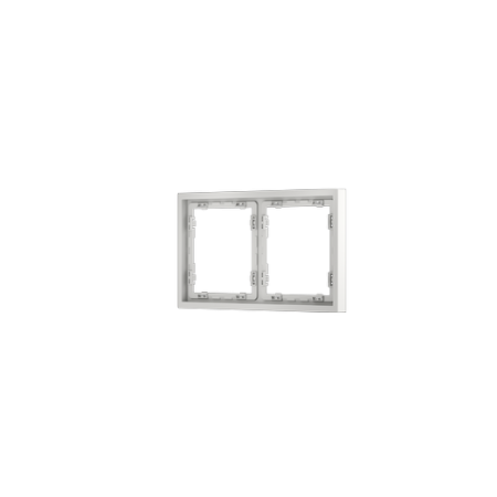 Рамка пластиковая Voltum S70 на 2 поста, (белый матовый)