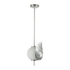 Подвес E14 1*40W JUNGLE серебристый/белый/стекло ODEON LIGHT