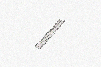 Лоток замковый перфорированный ЛМЗ 100х50х2500 УТ1,5, горячее цинкование, S1,5