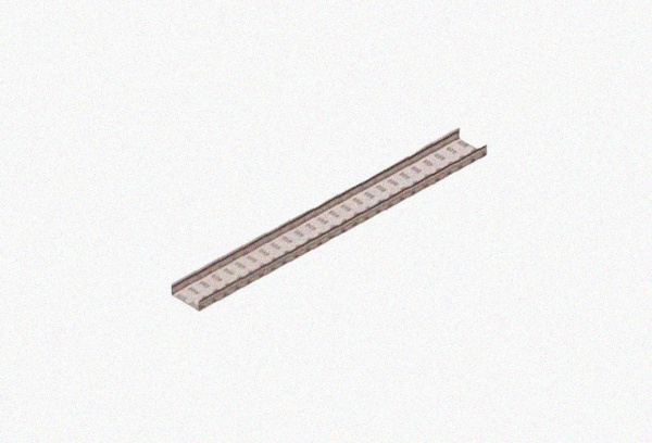 Лоток замковый перфорированный ЛМЗ 200х50х3000 УТ1,5, горячее цинкование, S0,8