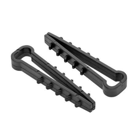 Дюбель-хомут для плоского кабеля (5-8мм) черный (100шт) PROxima EKF