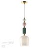 Подвес E14 1*40W CANDY золото/разноцветн./керамика/стекло ODEON LIGHT