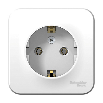 BLANCA Розетка 1местная ОП с заземлением 16А белая IP20 (уп.12шт) Schneider Electric
