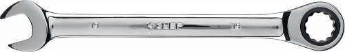 Комбинированный гаечный ключ трещоточный 19 мм, ЗУБР фото 2