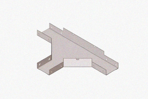 Лоток тройниковый замковый глухой ОТЗГ 150х80 УТ1,5, горячее цинкование, S0,8