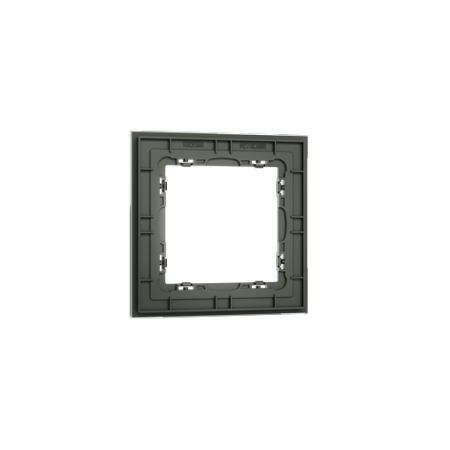 Рамка стеклянная Voltum S70 на 1 пост, (титан, стекло)