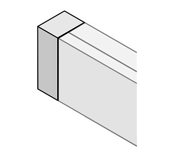 Заглушка торцевая ЛМ60.30-З УХЛ1, оцинкованный лист S0,8