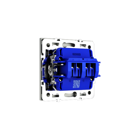 Розетка акустическая встраиваемая Voltum S70 4-местная, (сталь)