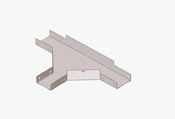 Лоток тройниковый замковый глухой ОТЗГ 80х80 УТ1,5, горячее цинкование, S1,0