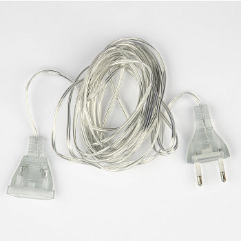 Удлинитель для подключения гирлянд, 5м. 100 Вт. Тип Y25. прозрачный. Uniel