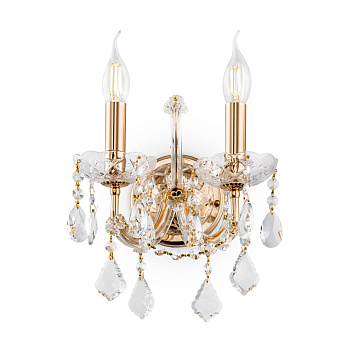 Бра 2*E14 40Вт Золото IP20 Erna DIA880-WL-02-G Maytoni