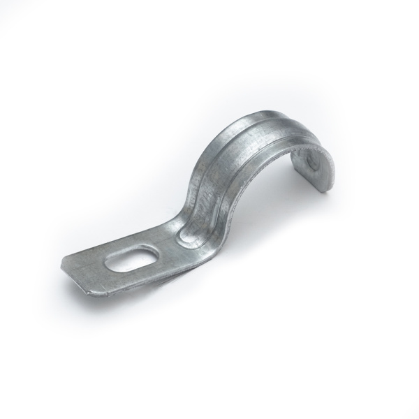 Скоба металлическая однолапковая усиленная противопожарная СМОУ d25-26 мм (100 шт/уп) Промрукав