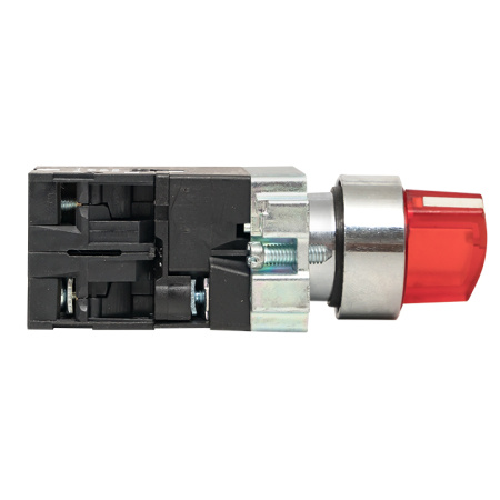 Переключатель BD33 3P c красной подстветкой 230В NO PROxima EKF