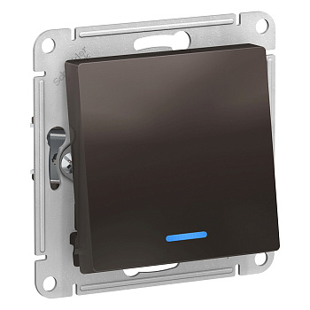 ATLASDESIGN 1-кл ПЕРЕКЛЮЧАТЕЛЬ с подсветкой, сх.6а, 10АХ, механизам, МОККО Schneider Electric