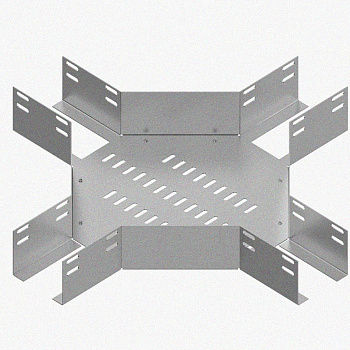 Лоток крестообразный перфорированный КМ 100х80 УХЛ1, горячее цинкование, S1,5