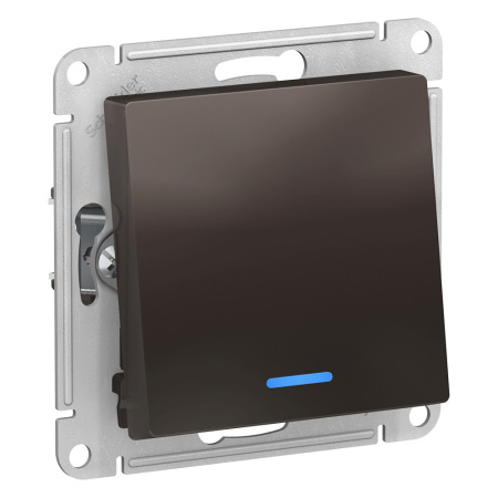 ATLASDESIGN 1-кл ПЕРЕКЛЮЧАТЕЛЬ с подсветкой, сх.6а, 10АХ, механизам, МОККО Schneider Electric