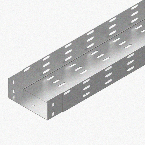 Лоток монтажный цельный перфорированный ЛМЦ100х80х3000 УХЛ1, горячее цинкование, S1,5