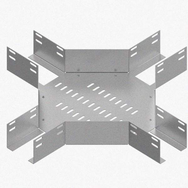 Лоток крестообразный перфорированный КМ 100х80 УХЛ1, горячее цинкование, S1,5