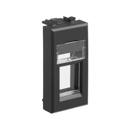 Адаптер для Keystone, "Avanti", "Черный матовый", 1 модуль DKC