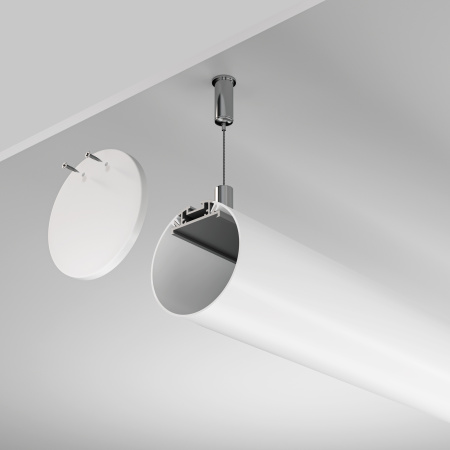 Алюминиевый профиль подвесной Серебро (ALM-D60-S-2M) Technical Maytoni