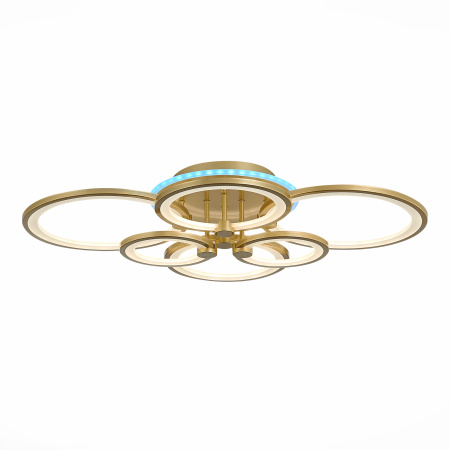 Светильник потолочный Золотистый/Белый LED 1*168Вт RGB 8Вт 3000-6000К SLE200322-06RGB EVOLED