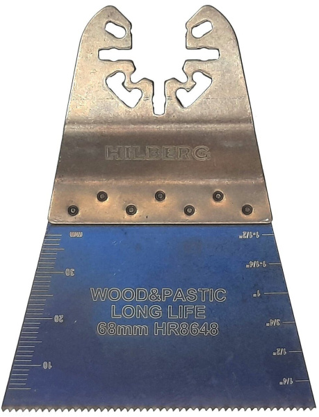 Полотно пильное погружное по древесине и пластику Bi-M 68*40*18TPI HR8648 Hilberg