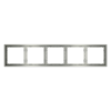Рамка пластиковая Voltum S70 на 5 постов, (сталь)