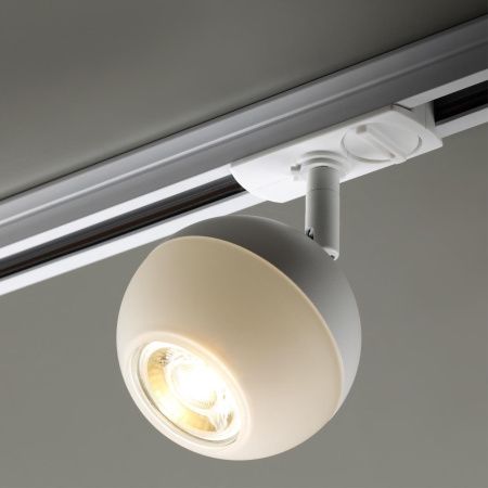 Св-к трековый однофазный IP20 GU10 9W 220V GARN белый NOVOTECH
