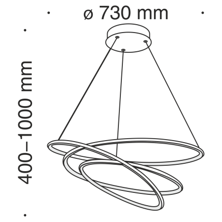 Подвесной светильник 88Вт 4000K Белый IP20 Nola MOD100PL-L88W Technical