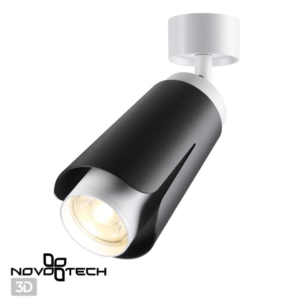 Св-к накл.IP20 GU10 9W 220V TULIP черный NOVOTECH