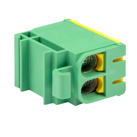 Клемма силовая вводная двойная КСВ 16-50 желто-зеленая PROxima EKF