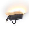 Настен.св-к LED 8W 560Лм 3000К USB зарядка WOODY св.дерево/дерево ODEON LIGHT