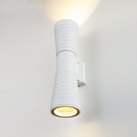 Уличный настенный светодиодный светильник 8Вт 4200К белый IP54 Tube double (a044303) Elektrostandard