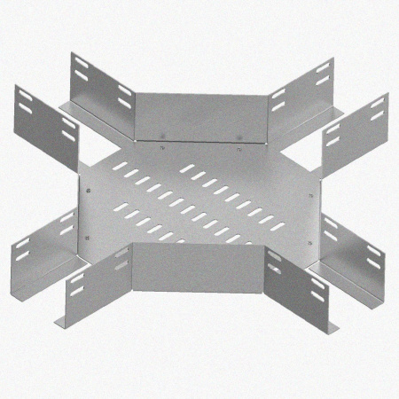 Лоток крестообразный глухой КМГ 600х100 УХЛ1, горячее цинкование S1,5