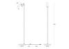 Торшер 1*GU10 40Вт Белый IP20 Bansky MOD129FL-01W Technical