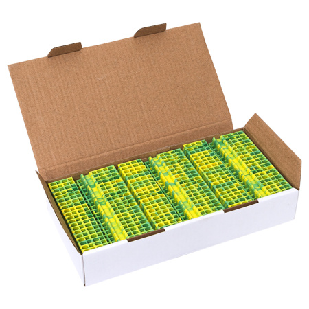 Колодка клеммная пружинная JXB-ST-2,5 4 вывода земля PROxima EKF