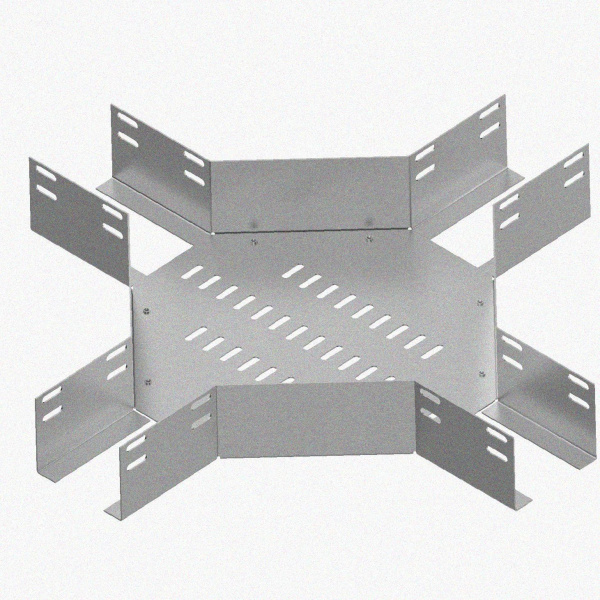 Лоток крестообразный перфорированный КМ 100х100 УТ1,5, горячее цинкование S1,5