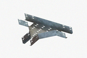 Лоток тройниковый перфорированный ОТ 400х80 УТ1,5, горячее цинкование S1,5