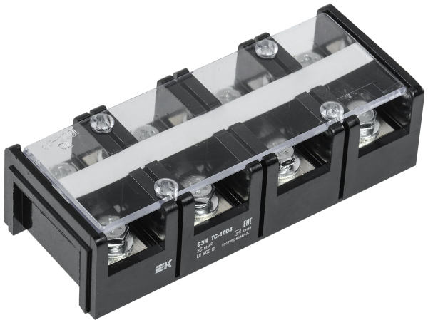 Блок зажимов наборный БЗН ТС-1004 35мм2 100A 4 пары IEK