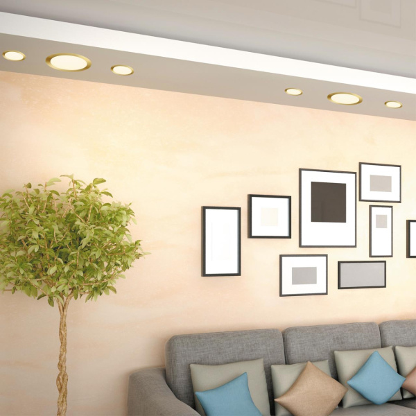 Встр.св/д св-к с перекл.цвет.темп.IP20 LED 3000К/4000К/6000К 10W 220V бронза светлая LANTE NOVOTECH