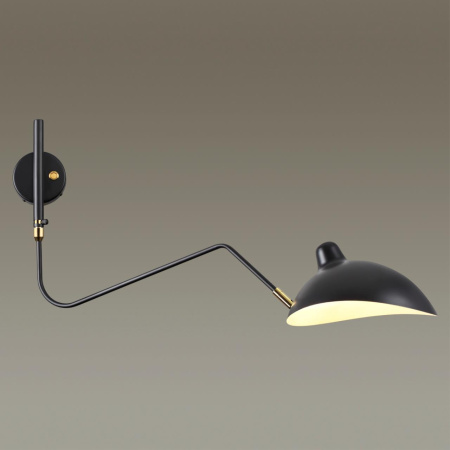 Настенный св-к E27 1*40W KERBI черный/золотой ODEON LIGHT