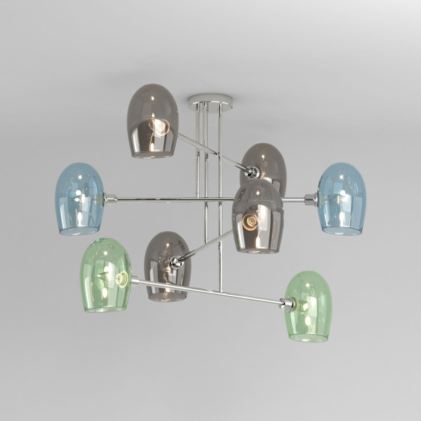 Потолочный светильник 8*E14 40Вт хром IP20 Gardie (70141/8 хром) Eurosvet